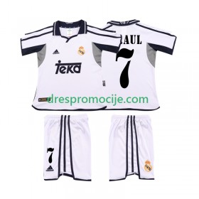 Real Madrid RAUL 7 2001 Dres Retro Dječji Domaći 2002 Kratkih Rukava